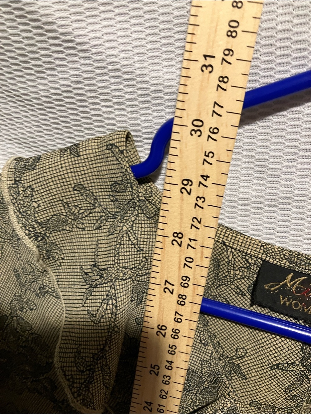 Milano Olive Green Floral Ruffle Blouse - Picture 4 of 10